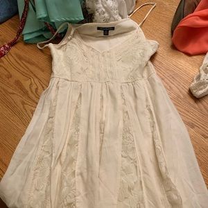 cream lace dress